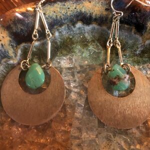 Aventurin Half-moon Earrings